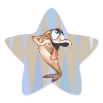 Funny Fish In Love Stickers