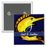 Funny Fish Monogram Pins