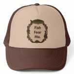 Funny Fisherman Cap: Fish Fear Me hats