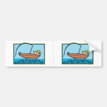 Funny Fishing Bumper Sticker