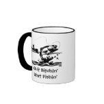 Funny Fishing Cartoon and Saying Coffee Mug