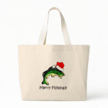 Funny fishing Christmas bags