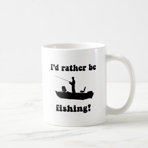 Funny fishing coffee mug