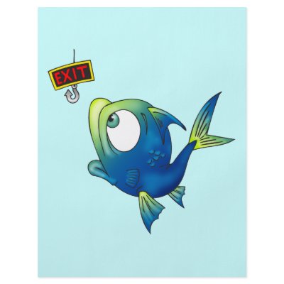 Funny Fishing Fish Full Color Flyer by sagart1952