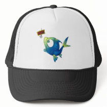 Funny Fishing Fish Mesh Hat