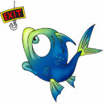 Funny Fishing Fish photo sculptures
