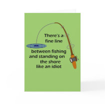Funny Fishing Greeting Card