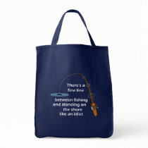 Funny Fishing Grocery Bag