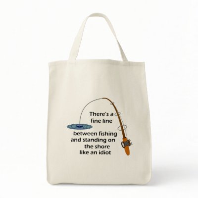 Funny Fishing Grocery Bag by ChiaPetRescue