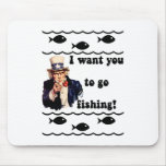 Funny fishing humour mousepads