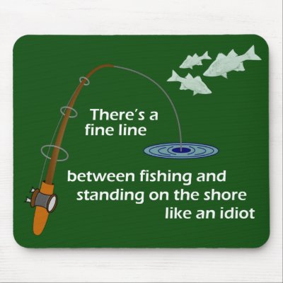 Funny Fishing Mousepad by ChiaPetRescue