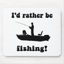 Funny fishing mousepad