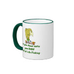 Funny Fishing Mug  Fishing Humor Head in Bass
