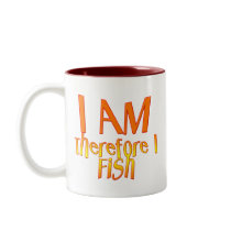 Funny Fishing Mug  Fishing Humour  I AM I Fish