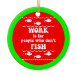 Funny fishing ornaments