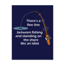 Funny Fishing Postcard
