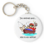 Funny fishing retirement keychains