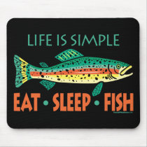 Funny Fishing Saying Mouse Pads