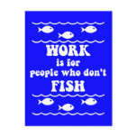 Funny fishing saying postcards