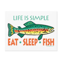 Funny Fishing Saying Post Cards
