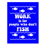 Funny fishing saying postcard