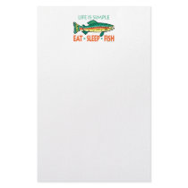 Funny Fishing Saying Stationery Paper