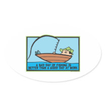 Funny Fishing Sticker