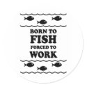 Funny fishing stickers