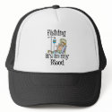 Funny Fishing T-Shirt Fishing Humour Fishing IV hats