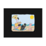 funny flamingo on vacation post cards