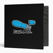 Funny Flash Me USB Drive Design Vinyl Binders