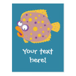 Funny Flounder Postcard