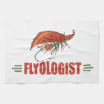 Funny Fly Tier, Fishing Hand Towels