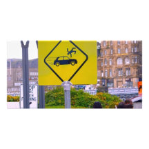 Funny Flying People Photo Card Template