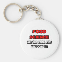 Funny Food Scientist Shirts Keychain
