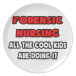 Funny Forensic Nurse Shirts and Gifts Dinner Plates