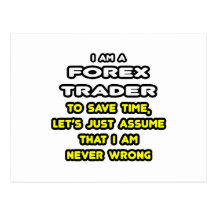 Funny Forex Trader T-Shirts and Gifts Postcard
