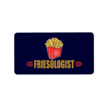 Funny French Fries Address Label