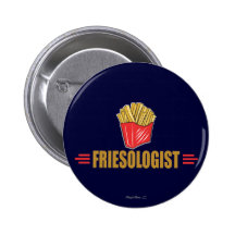 Funny French Fries Button