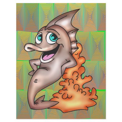 Funny Friendly Fish Custom Flyer by sagart1952