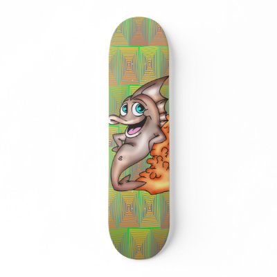 Funny Friendly Fish Skate Decks by sagart1952