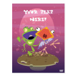 Funny Frog and Bird Post Cards