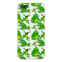 Funny Frog Emotions Angry Mad Curious Scared Frogs iPhone 5 Cases