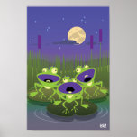 Funny Frogs Print