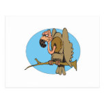 funny frowning vulture postcards