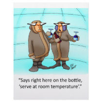 Funny Frzen Wine Cartoon Gift!