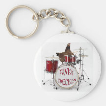 Funny Funky chicken Key Chains