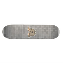 funny furry bigfoot monster custom skate board