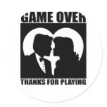 Funny, "Game Over" Marriage design