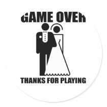 Funny, "Game Over" Wedding design